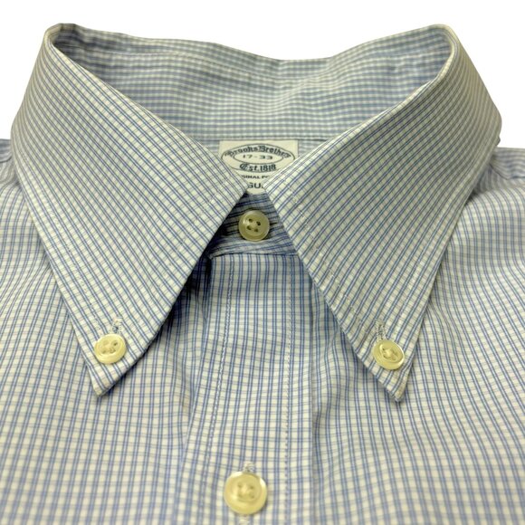 Brooks Brothers 1818 Supima Cotton Micro Check Original Polo Shirt - Picture 3 of 9